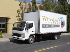 Winslow's Catering Delivery truck in San Francisco