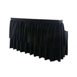 Black Curtain Bar Table